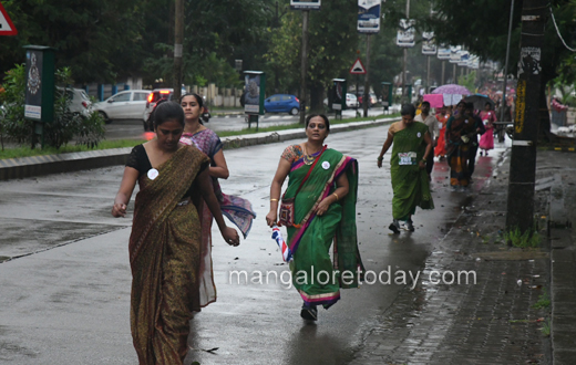 first ever Saree Walk in mangalore